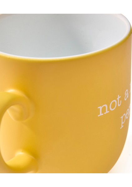 Not A Morning Person Kupa - Sarı - 365 ml