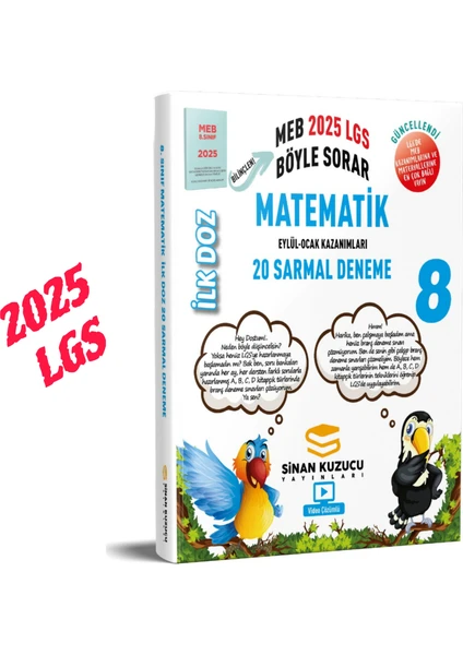 Sinan Kuzucu Yayınları 8. Sınıf İlk Doz Sarmal Branş Denemeleri Matematik