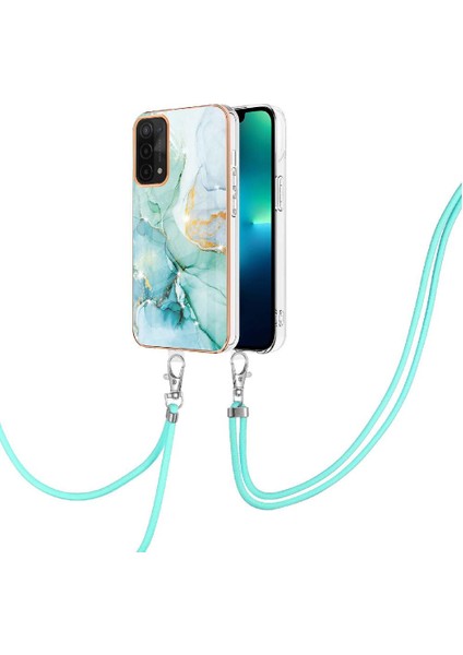 Oppo A93 5G/A93S 5g Mermer Anti-Scratch Yumuşak Tampon Crossbody Için Kılıf (Yurt Dışından)