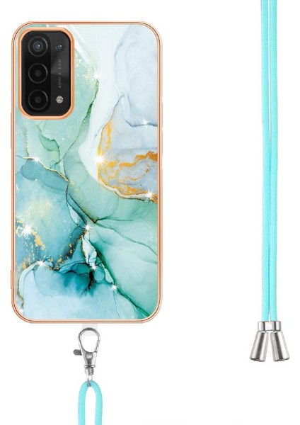 Oppo A93 5G/A93S 5g Mermer Anti-Scratch Yumuşak Tampon Crossbody Için Kılıf (Yurt Dışından)