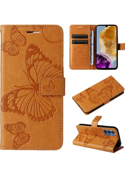 Samsung Galaxy M15 Için KILIF/F15 5g Darbeye Kapak Pu Ile Manyetik Kapak (Yurt Dışından)