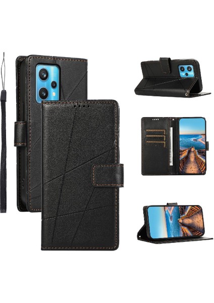 Realme 9 Pro Üç Kart Yuvaları Için Flip Case Şok Emici Darbeye (Yurt Dışından)