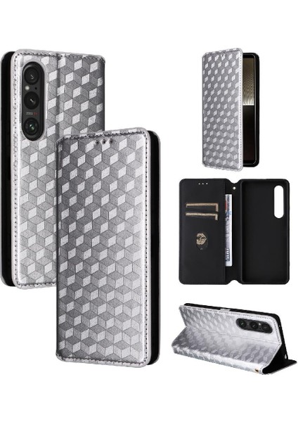 Sony Xperia 1 Vi Için Kılıf Cüzdan Kart Yuvaları Tutucu Pu Deri 3D (Yurt Dışından)
