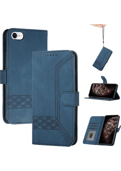 Kullanışlı Stand Özelliği Ile Iphone 7/iphone 8 Cüzdan Kılıf Pu Deri Kart Kapağı Ile Uyumlu (Yurt Dışından)
