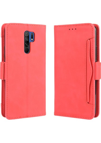 Xiaomi Redmi 9 Için Kılıf Ayarlanabilir Ayrılabilir Kart Tutucu Manyetik Kapatma Deri Cüzdan Kapak (Yurt Dışından) modelleri