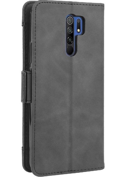 Xiaomi Redmi 9 Için Kılıf Ayarlanabilir Ayrılabilir Kart Tutucu Manyetik Kapatma Deri Cüzdan Kapak (Yurt Dışından) modelleri