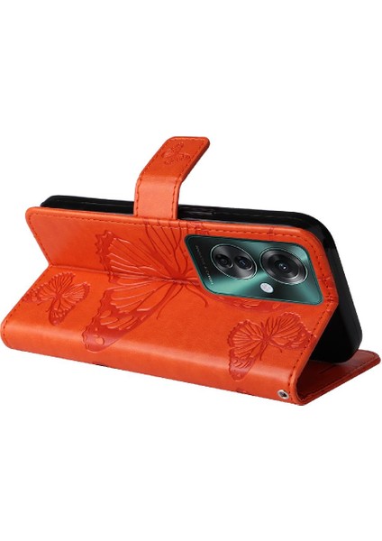 Oppo Için Kılıf Oppo 11F 5g Manyetik Kapak Flip Kickstand Kart Yuvası Ile Pu (Yurt Dışından)