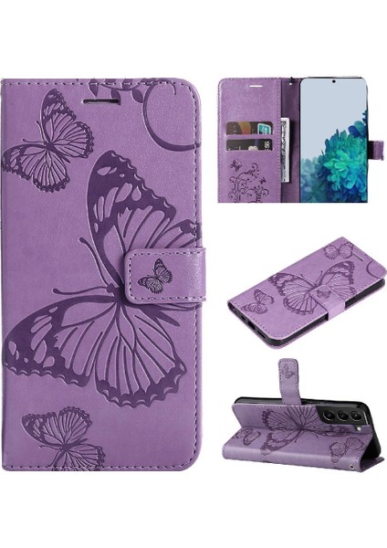 Samsung Galaxy S22 Artı Pu Deri Flip Kickstand Darbeye Ile (Yurt Dışından)