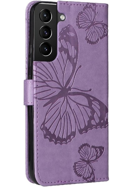 Samsung Galaxy S22 Artı Pu Deri Flip Kickstand Darbeye Ile (Yurt Dışından)