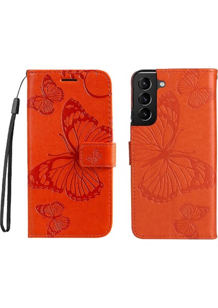 Samsung Galaxy S22 Artı Pu Deri Flip Kickstand Darbeye Ile (Yurt Dışından)