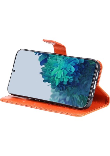 Samsung Galaxy S22 Artı Pu Deri Flip Kickstand Darbeye Ile (Yurt Dışından)