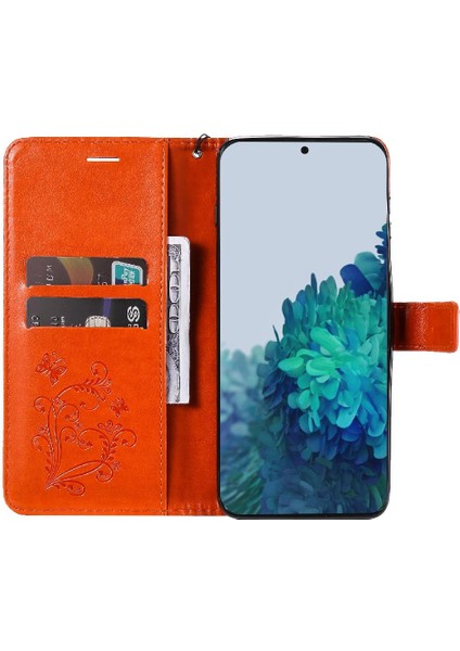 Samsung Galaxy S22 Artı Pu Deri Flip Kickstand Darbeye Ile (Yurt Dışından)