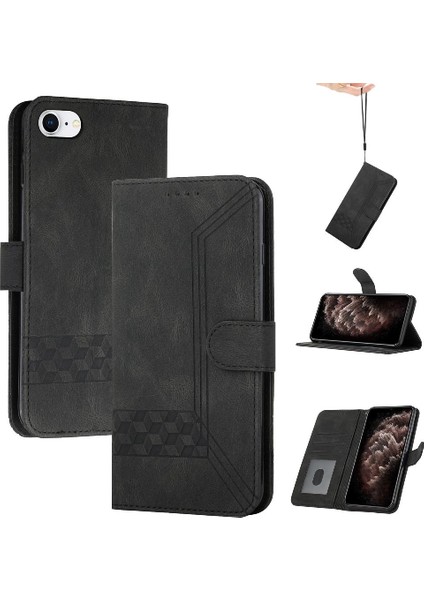 Kullanışlı Stand Özelliği Ile Iphone 7/iphone 8 Cüzdan Kılıf Pu Deri Kart Kapağı Ile Uyumlu (Yurt Dışından)