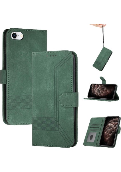 Kullanışlı Stand Özelliği Ile Iphone 7/iphone 8 Cüzdan Kılıf Pu Deri Kart Kapağı Ile Uyumlu (Yurt Dışından)