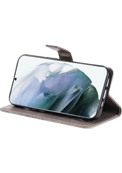Samsung Galaxy S22 Uitra Flip Kickstand Darbeye Kapak Manyetik (Yurt Dışından)