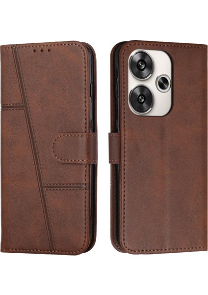 Xiaomi Poco F6 Pu Deri Tam Koruma Yan Toka Kartı (Yurt Dışından)