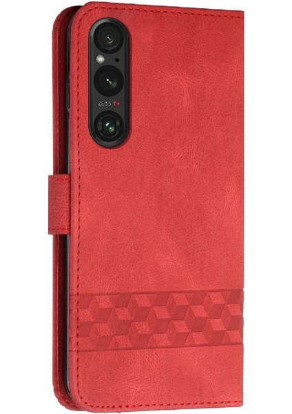 Sony Xperia 1V 2023 Cüzdan Kılıf Ile Uyumlu Pu Deri Kart Kapak Ile Kullanışlı Standı Özelliği (Yurt Dışından)