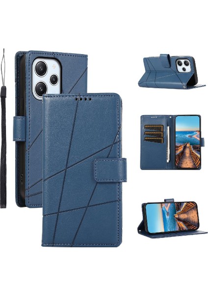 Xiaomi Redmi 12 Için Flip Case Şok Emici Kickstand Darbeye Üç (Yurt Dışından)