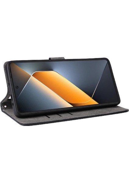 Tecno Pova 6 4g Manyetik Kapatma Kart Yuvaları Için Kılıf Kapak Flip Folio Pu (Yurt Dışından)