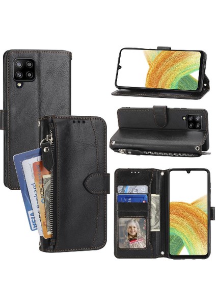 Samsung Galaxy Flip 5g Için Flip CASE/M32 5g Kayış Kart Tutucu Pu Deri (Yurt Dışından)