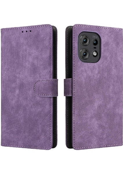Motorola Moto Kenar 50 Pro Pu Deri Kart Yuvaları Kapak Manyetik (Yurt Dışından)