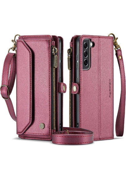 Samsung Galaxy S21 Fe Rfid Engelleme Kart Tutucu Kılıf Için Crossbody Durumda (Yurt Dışından)