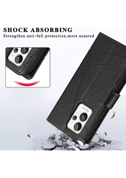Realme Gt 2 Pro Için Flip Case Darbeye Kickstand Şok Emici Üç (Yurt Dışından) indirimleri