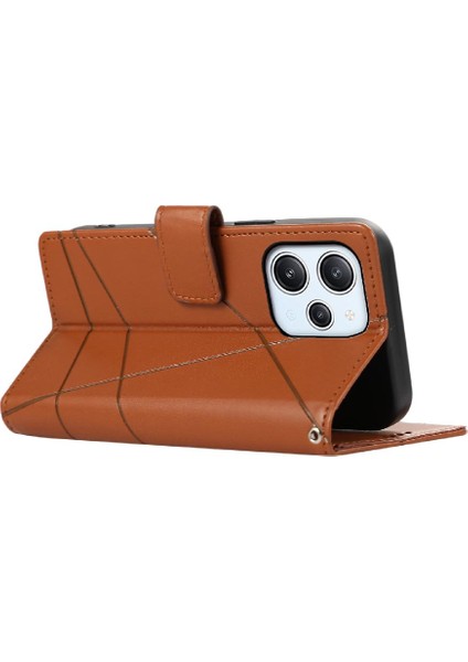 Xiaomi Redmi 12 Için Flip Case Şok Emici Kickstand Darbeye Üç (Yurt Dışından) indirimleri