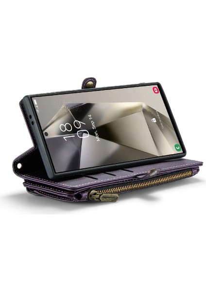 Samsung Galaxy S10 Kart Tutucu Fermuar Faturaları Yuvası Cüzdan Için Crossbody Durumda (Yurt Dışından)