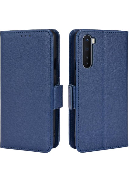 Oneplus Nord Manyetik Cüzdan Kart Yuvaları Için Kılıf Tutucu Pu Deri Yan (Yurt Dışından)