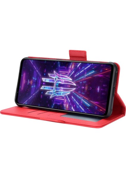Zte Nubia Kırmızı Sihirli 7 Manyetik Yan Toka Pu Deri Kart Yuvaları (Yurt Dışından)