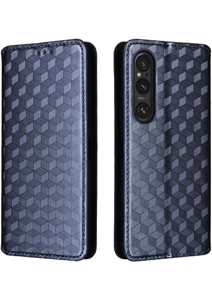 Sony Xperia 1 Vi Için Kılıf Cüzdan Kart Yuvaları Tutucu Pu Deri 3D (Yurt Dışından)