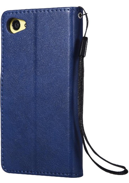 Sony Xperia Z5 Mini Klasik Düz Renk Için Flip Case Kart Yuvası ile Telefon (Yurt Dışından) indirimleri