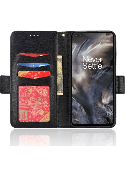 Oneplus Nord Manyetik Cüzdan Kart Yuvaları Için Kılıf Tutucu Pu Deri Yan (Yurt Dışından) modelleri