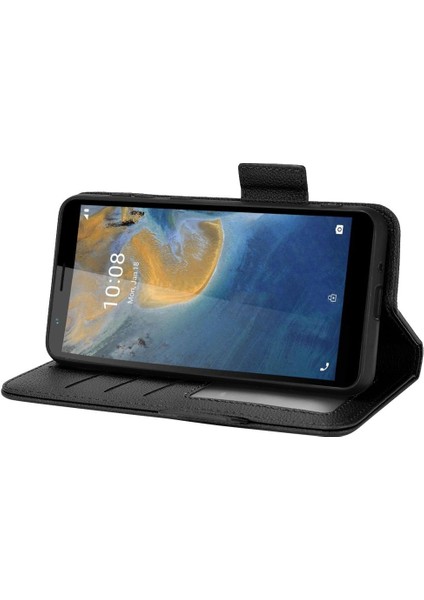 Zte Blade Case Yan Toka Cüzdan Pu Deri Manyetik Kart Yuvaları (Yurt Dışından)