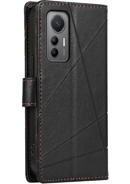 Xiaomi 12 Lite Için Flip Case Şok Emici Üç Kart Yuvaları Darbeye (Yurt Dışından)