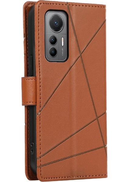 Xiaomi 12 Lite Için Flip Case Şok Emici Üç Kart Yuvaları Darbeye (Yurt Dışından)