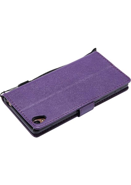 YH Mall Sony Xperia Z3 Için Flip Case Yüksek Kaliteli Deri Iş Cüzdan Telefon (Yurt Dışından)