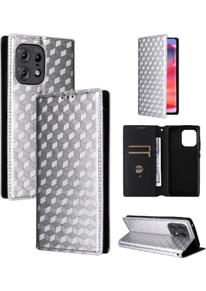 Motorola Moto Kenar 50 Pro Pu Deri 3D Desen Manyetik Kapatma (Yurt Dışından)