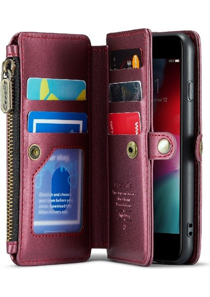 Kadınlar Için Crossbody Durumda iphone 6/6s Cüzdan Durumda Fermuar Faturaları Yuvası (Yurt Dışından)