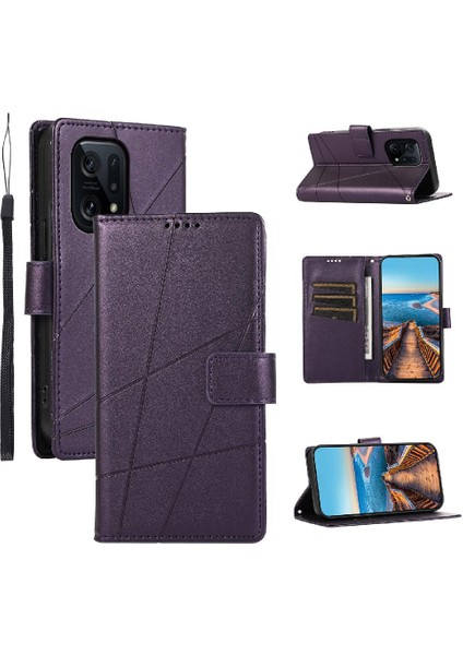 Oppo Bulmak Için Flip Case X5 Şok Emici Üç Kart Yuvaları Darbeye (Yurt Dışından)