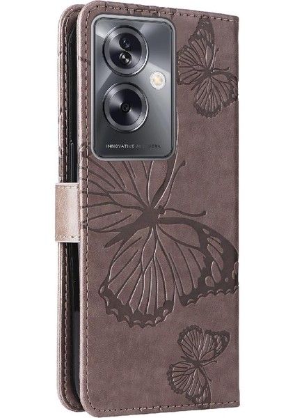 Oppo A79 5g Manyetik Kapak Için Kılıf Pu Deri Darbeye Kapak Kart ile (Yurt Dışından)