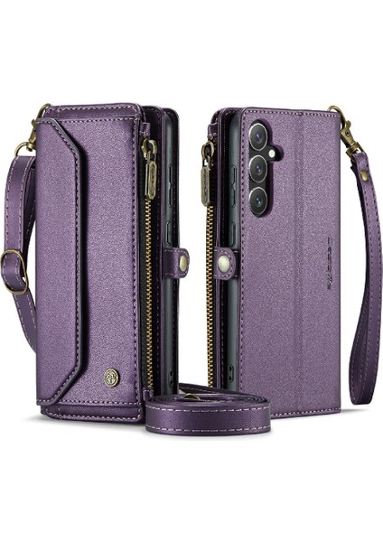 Kadınlar Için Crossbody Durumda Samsung Galaxy S24 Cüzdan Durumda Kart Tutucu (Yurt Dışından)