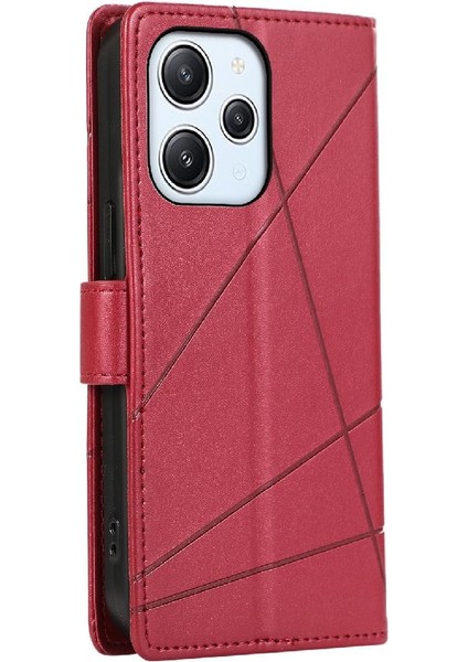 Xiaomi Redmi 12 Için Flip Case Şok Emici Kickstand Darbeye Üç (Yurt Dışından) indirimleri