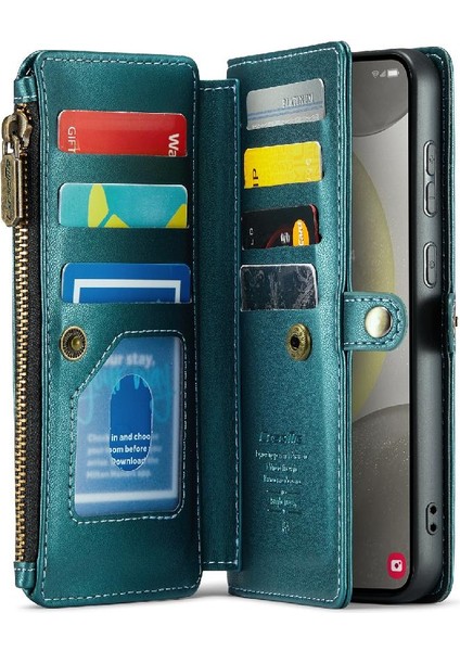 Samsung Galaxy S24 Artı Kılıf Için Crossbody Durumda Cüzdan Fermuar Faturaları Yuvası (Yurt Dışından) indirimleri