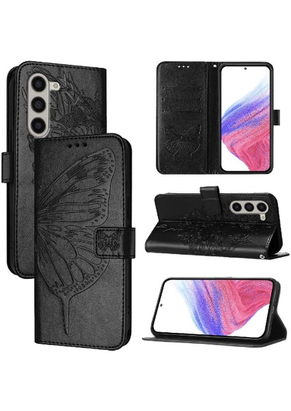 Samsung Galaxy Z Için Kılıf Fold 5 Kabartma Kelebek Kapak Çevirin Manyetik (Yurt Dışından) indirimleri