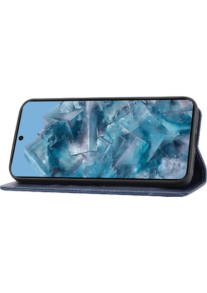 Google Piksel 9 Kart Tutucu Kickstand Için Cüzdan Durumda Tüm Yuvarlak Kabartmalı (Yurt Dışından)
