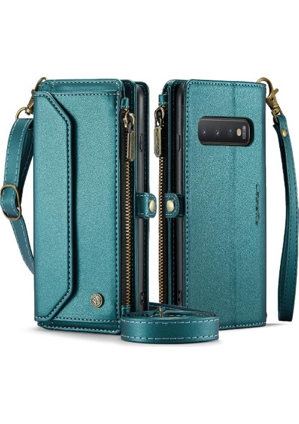 Samsung Galaxy S10 Artı Kılıf Cüzdan Cüzdan Kılıf Için Crossbody Durumda (Yurt Dışından)