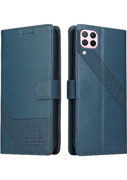 Huawei P40 Lite Darbeye Üç Kart Yuvaları Premium Deri Için Flip Case (Yurt Dışından)