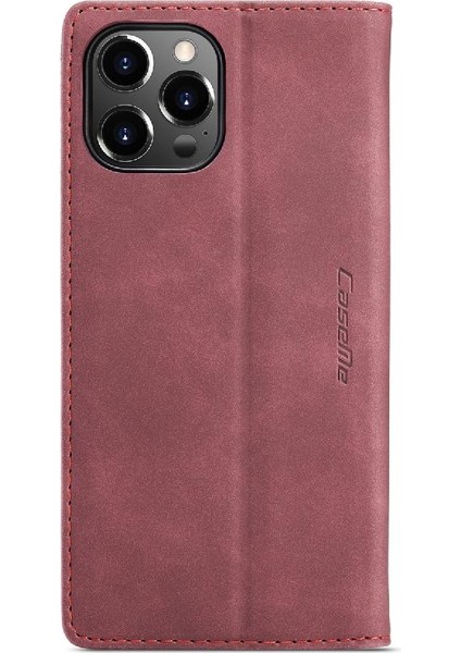 Iphone 14 Için Flip Case Pro Max Vintage Pu Deri Cüzdan Manyetik Kapatma (Yurt Dışından)
